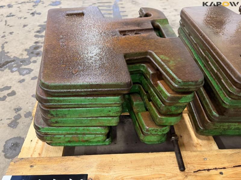 John Deere weight discs - 14 pcs. 9