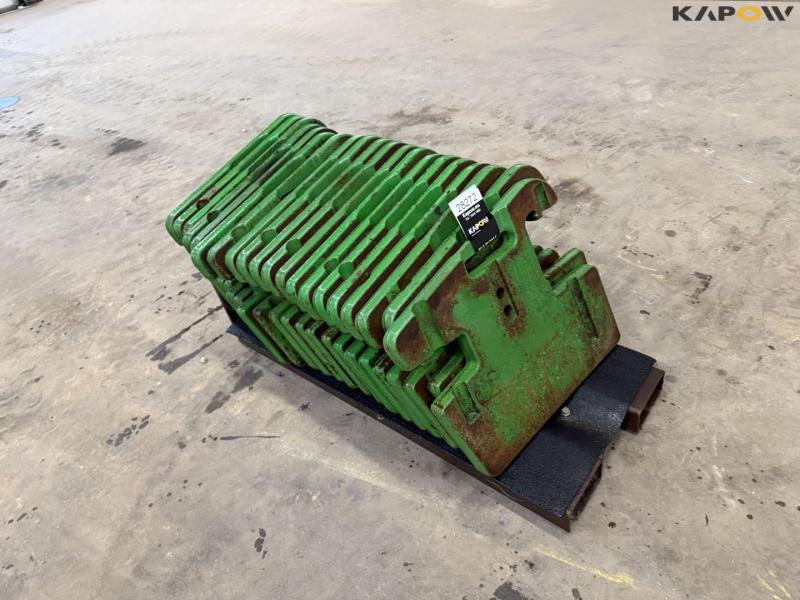 John Deere weight plates - 20pcs. 50kg each 7