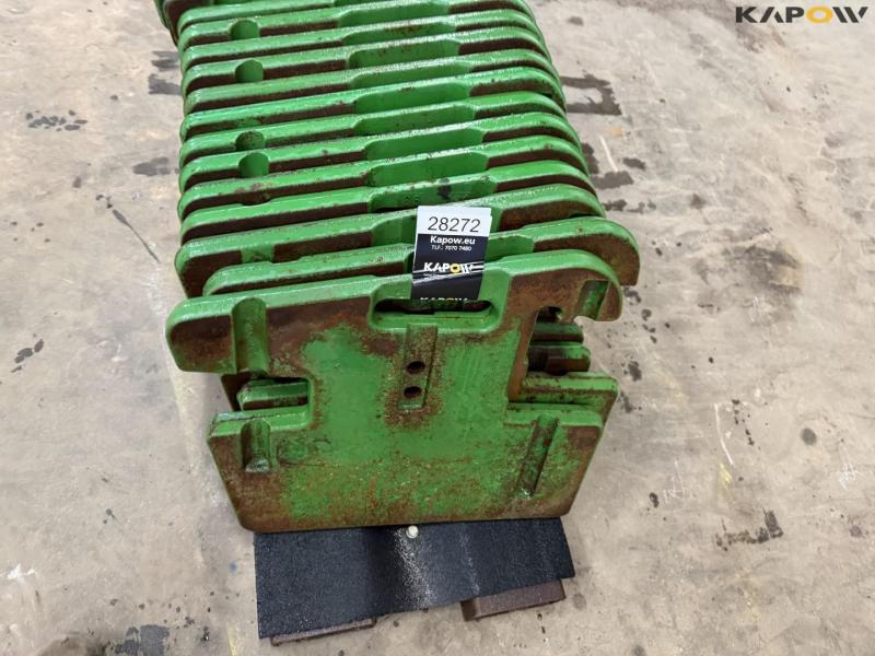 John Deere weight plates - 20pcs. 50kg each 10