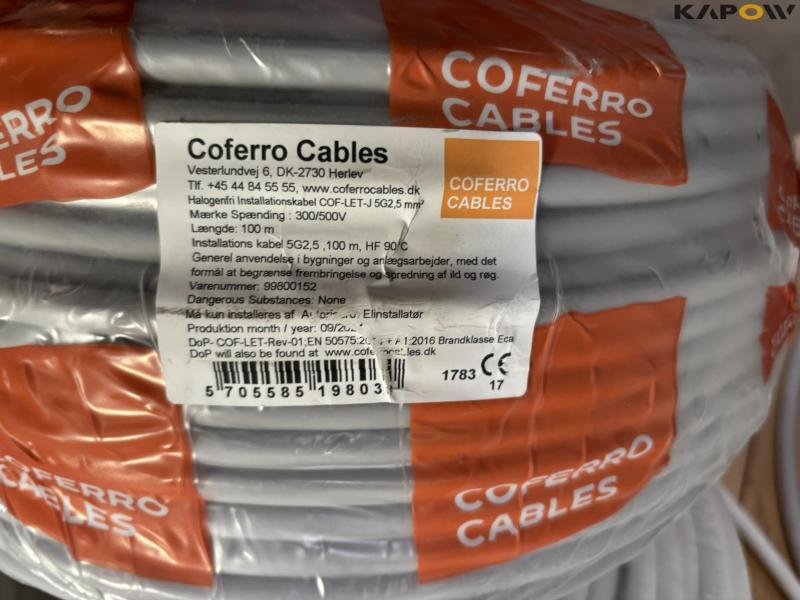 Cable drums with cable and wires 12