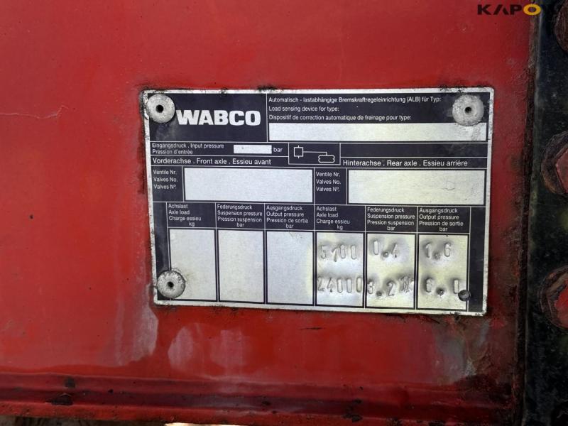 Kel-Berg tipper trailer with tarpaulin 25
