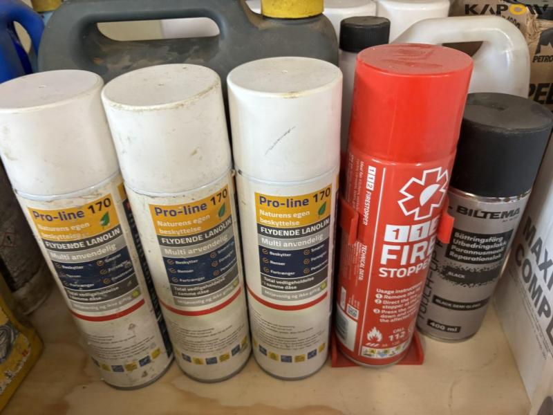 Chemicals and petrol cans 16
