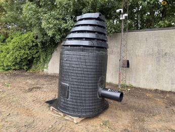 Plastic sewer manhole