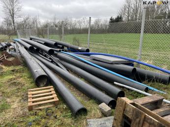 Sewer pipes in various sizes