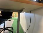 Conference table with 6 chairs and screen 16