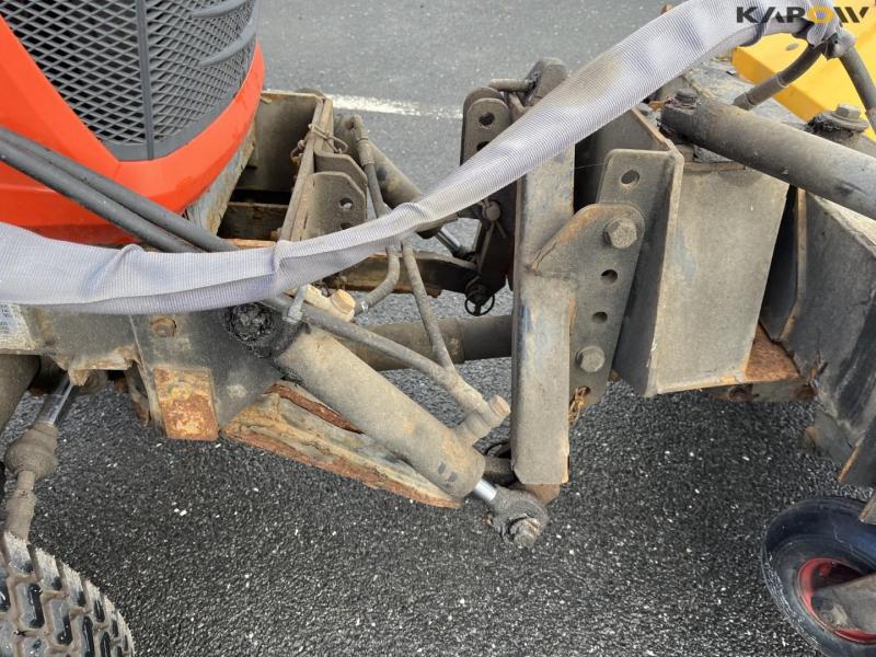 Kubota BX 2350 compact tractor with sweeper and salt spreader 15