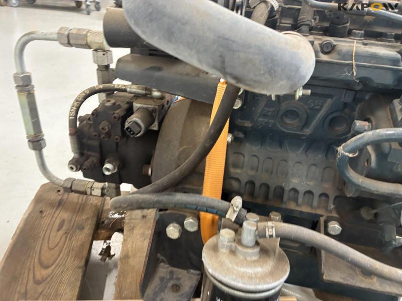 Kubota engine with cooler and hydraulic pump 22