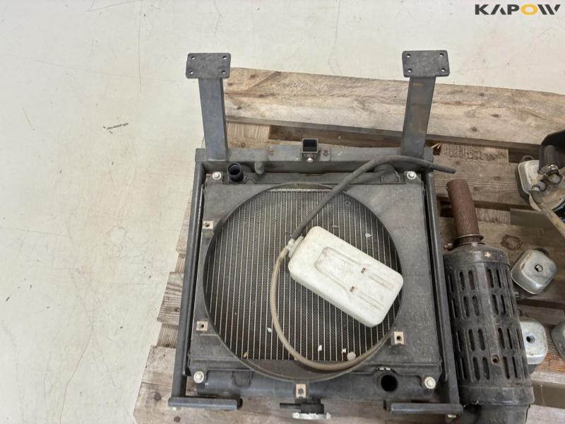 Kubota engine with cooler and exhaust 21