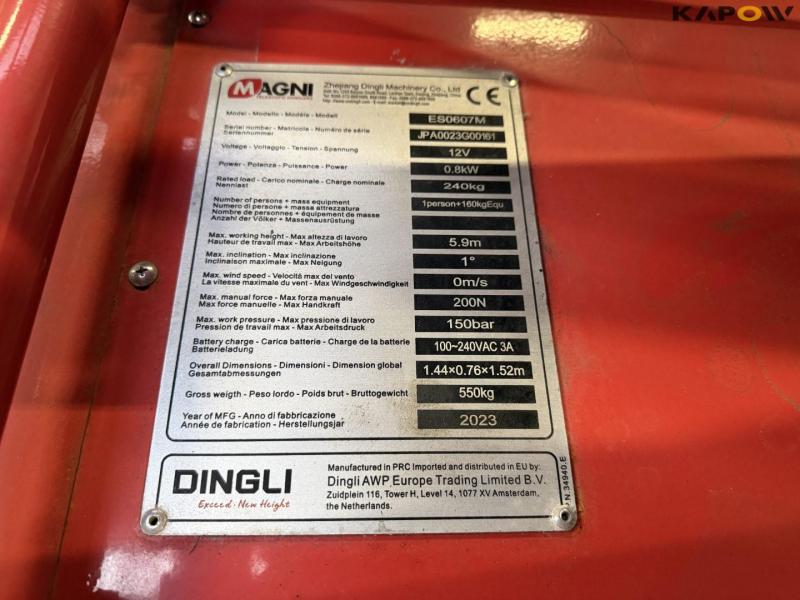 Magni ES0607M scissor lift 23