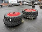 Michelin 320/0-R54 & 320/85-R38 complete wheels 5