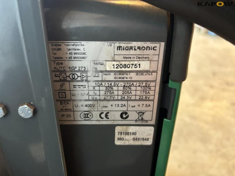 Migatronic Automig 273i welder 13