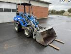Multione 7.3S skid steer loader with bucket and pallet forks 3
