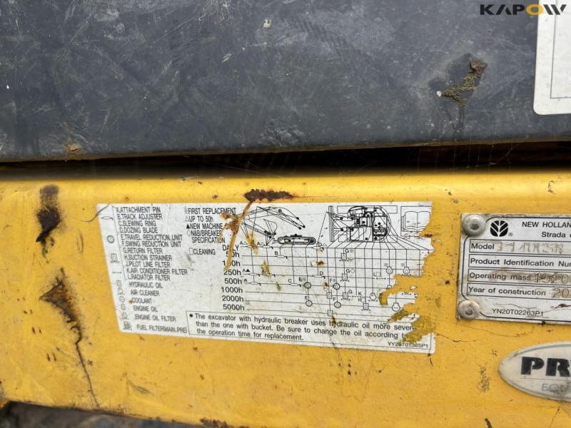 New Holland Kobelco E140CSR excavator 59