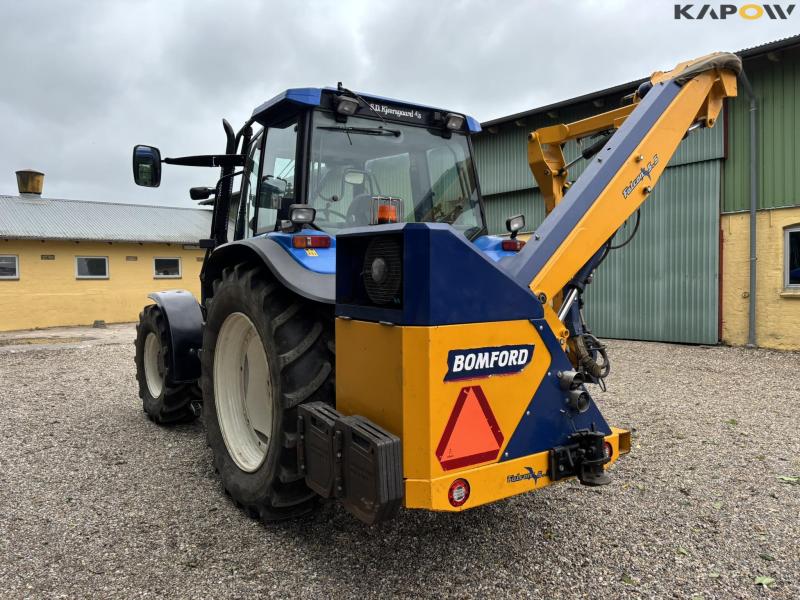 New Holland TS 115 with Bomford arm mower 7