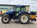 New Holland TS 115 with Bomford arm mower 8