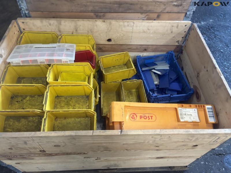 Plastic storage boxes 16
