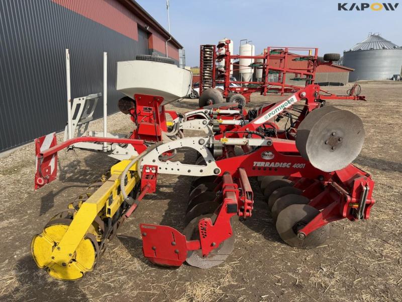 Pöttinger terradisc 4001 harrow with seed equipment 4