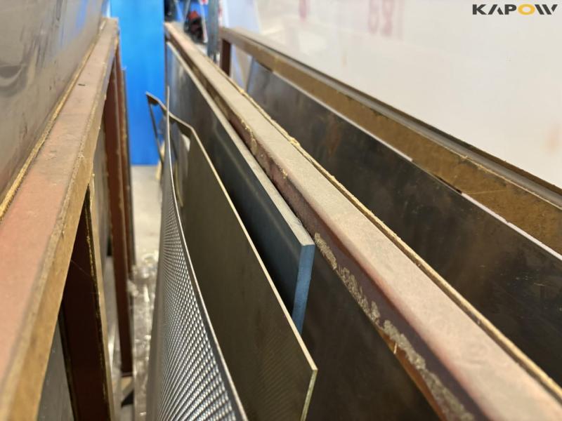 Record rack with contents 15