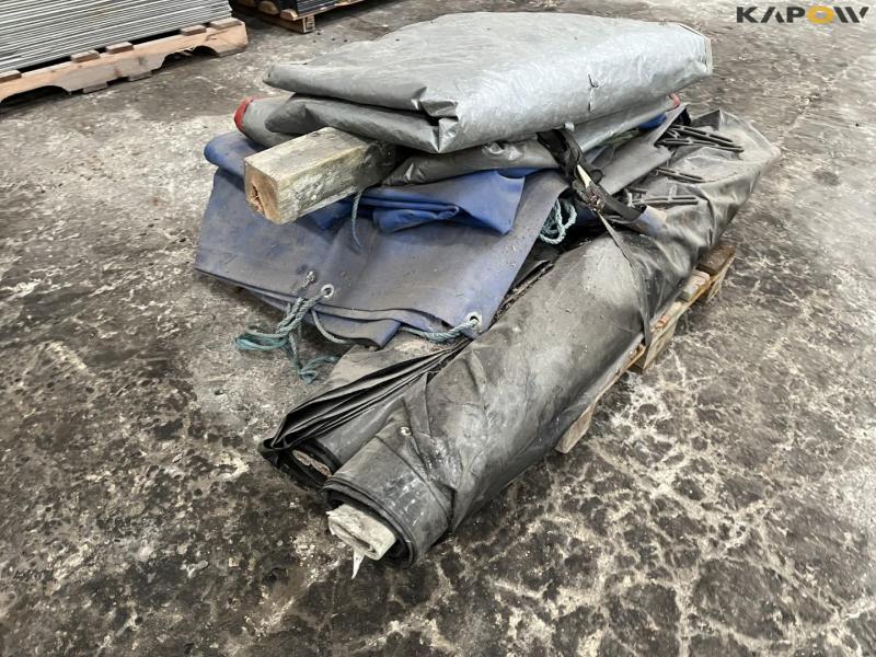 Tarpaulins on pallet 7