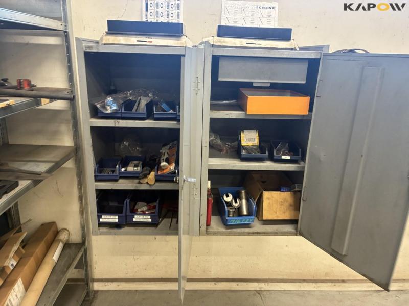 Shelves and cabinets with contents 4
