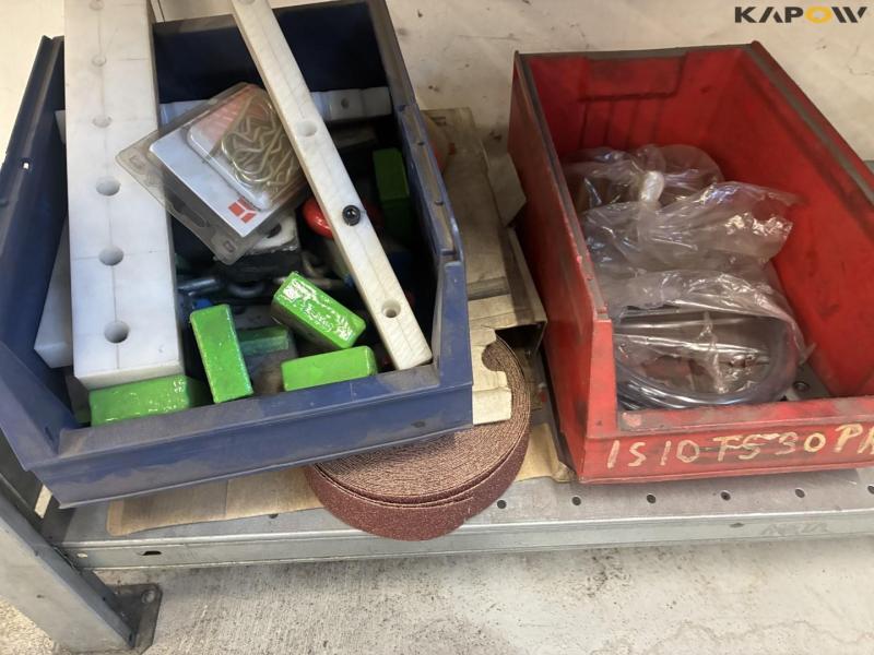 Shelves and cabinets with contents 53