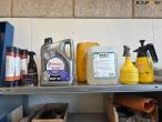 Shelves and cabinets with contents 46