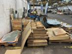 Window glass for machines 83
