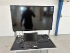 Rolling table with screen and computer for presentation 6