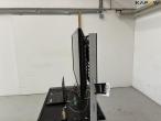 Rolling table with screen and computer for presentation 16