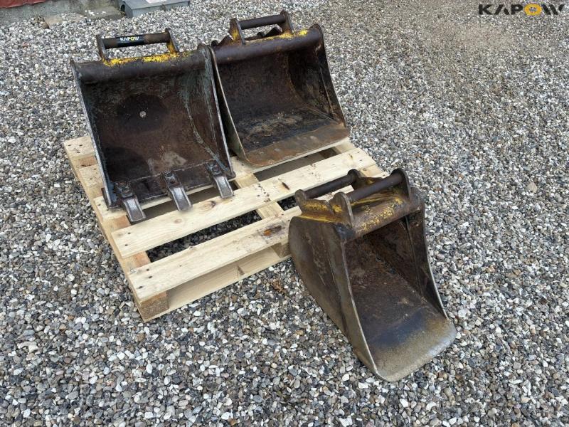 Mini excavator buckets - 3 pcs 1