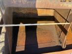 Bucket holder, bucket and pallet forks with Hydrema hitch 13