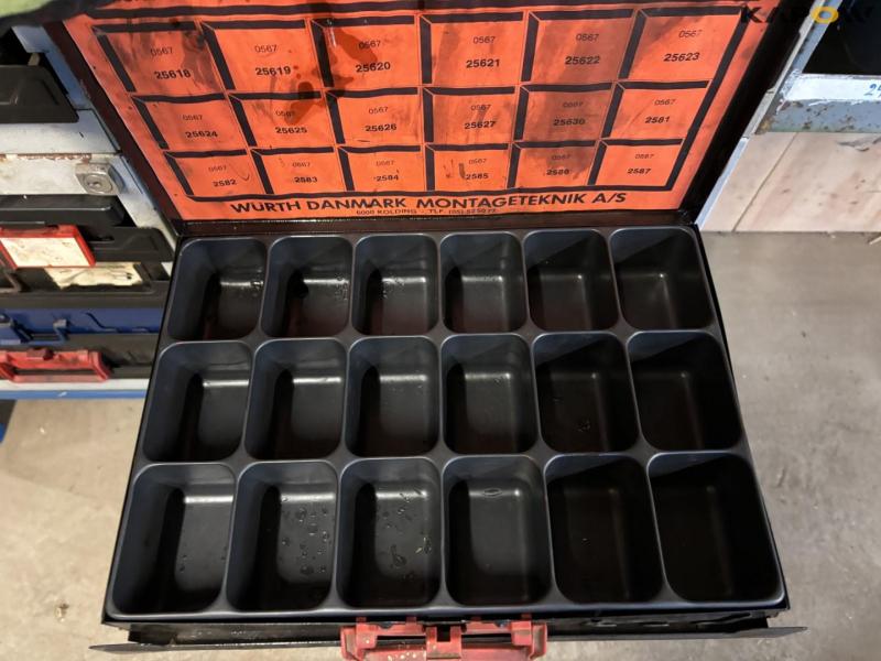 Drawer rack with miscellaneous items 56