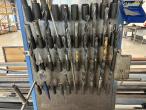 Column drilling machine with equipment 26