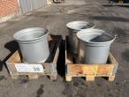 Steel rim 20x22.5 4