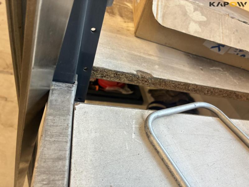 Steel shelf with contents 8