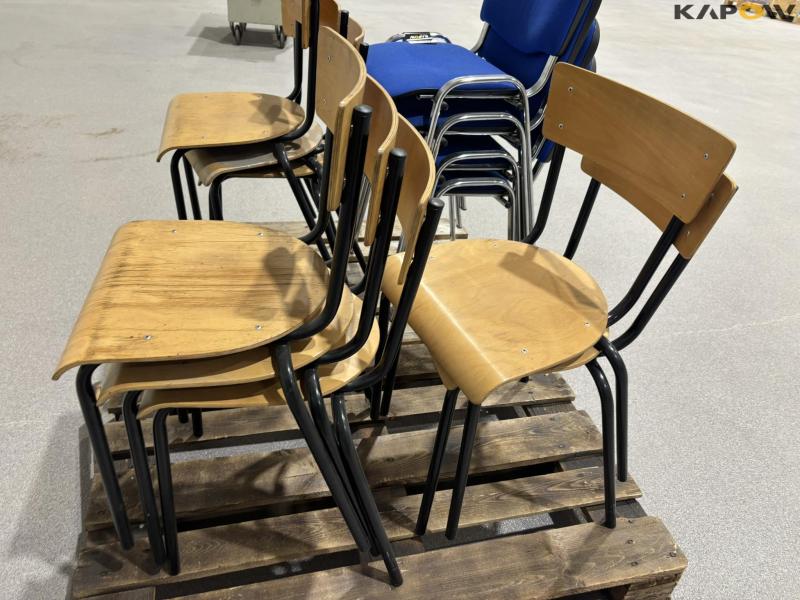 Stacking chairs 12 pcs. 12