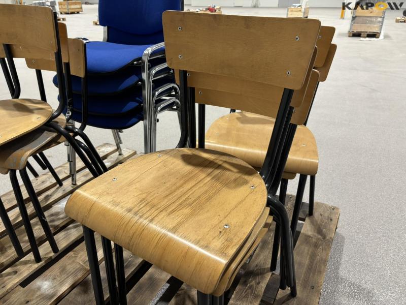 Stacking chairs 12 pcs. 14