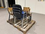 Stacking chairs 12 pcs. 7