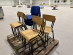 Stacking chairs 12 pcs. 5