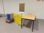 Stacking chairs 12 pcs. + table with accessories 2