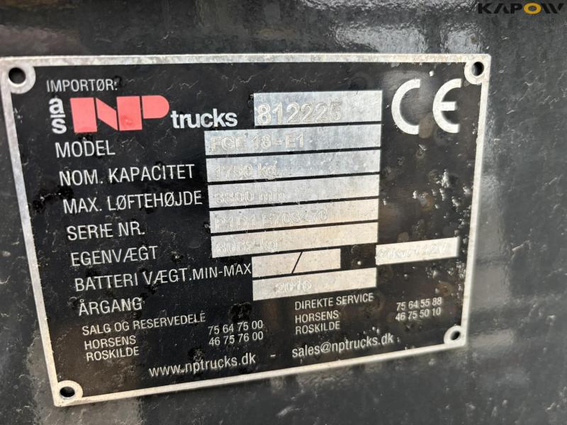 TCM FGE 18-E1 forklift - gas 26