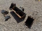 Tilt grader bucket + two digging buckets and brackets 1