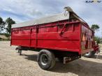 Dry truck trailer with blower and tarpaulin 7