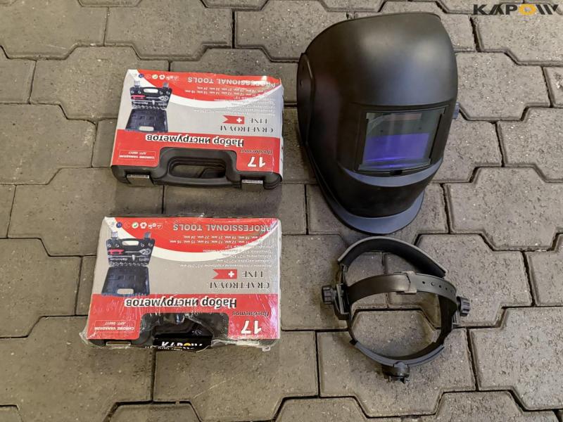Socket wrench set 2 pcs. and welding helmet 3