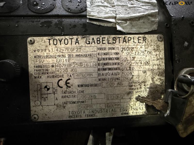 Toyota 42-7FGF25 forklift 25