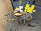 Wheelbarrow with miscellaneous items 5