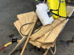 Wheelbarrow with miscellaneous items 6