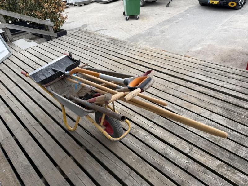 Wheelbarrow and tools 3