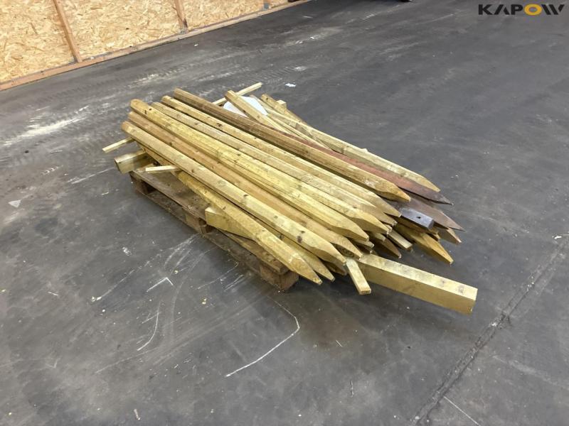 Pressure-treated wooden posts 3