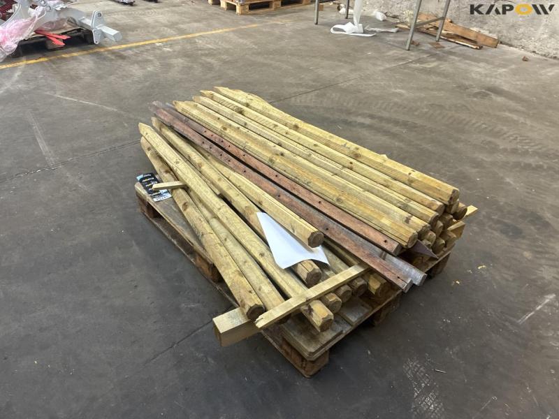 Pressure-treated wooden posts 7